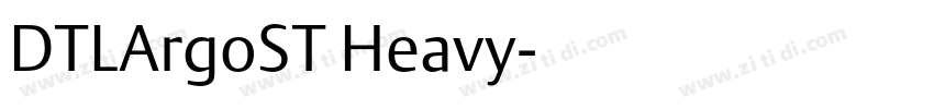 DTLArgoST Heavy字体转换
